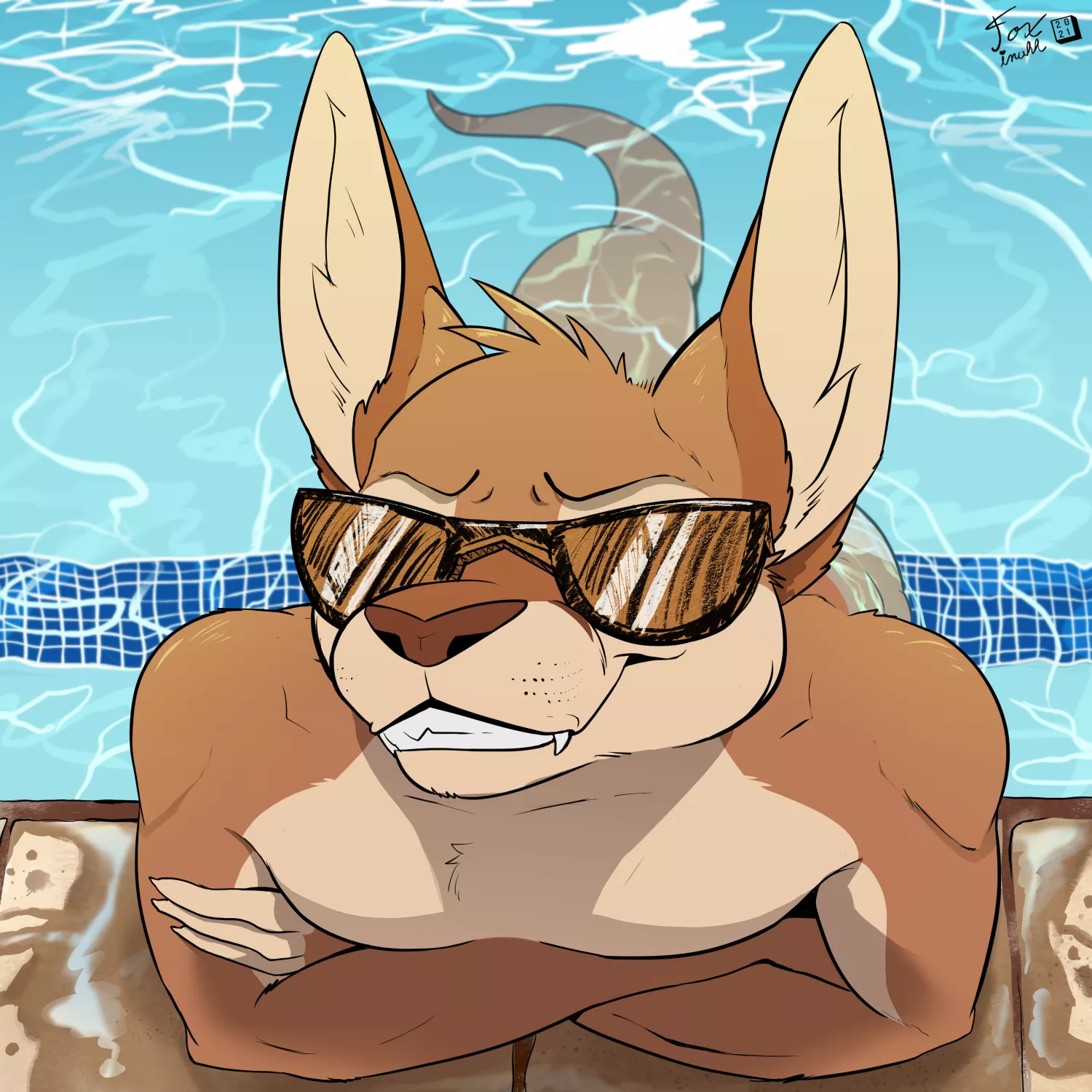 Shady Roo Goes To The Pool [ART BY] -> FoxinuhhBox