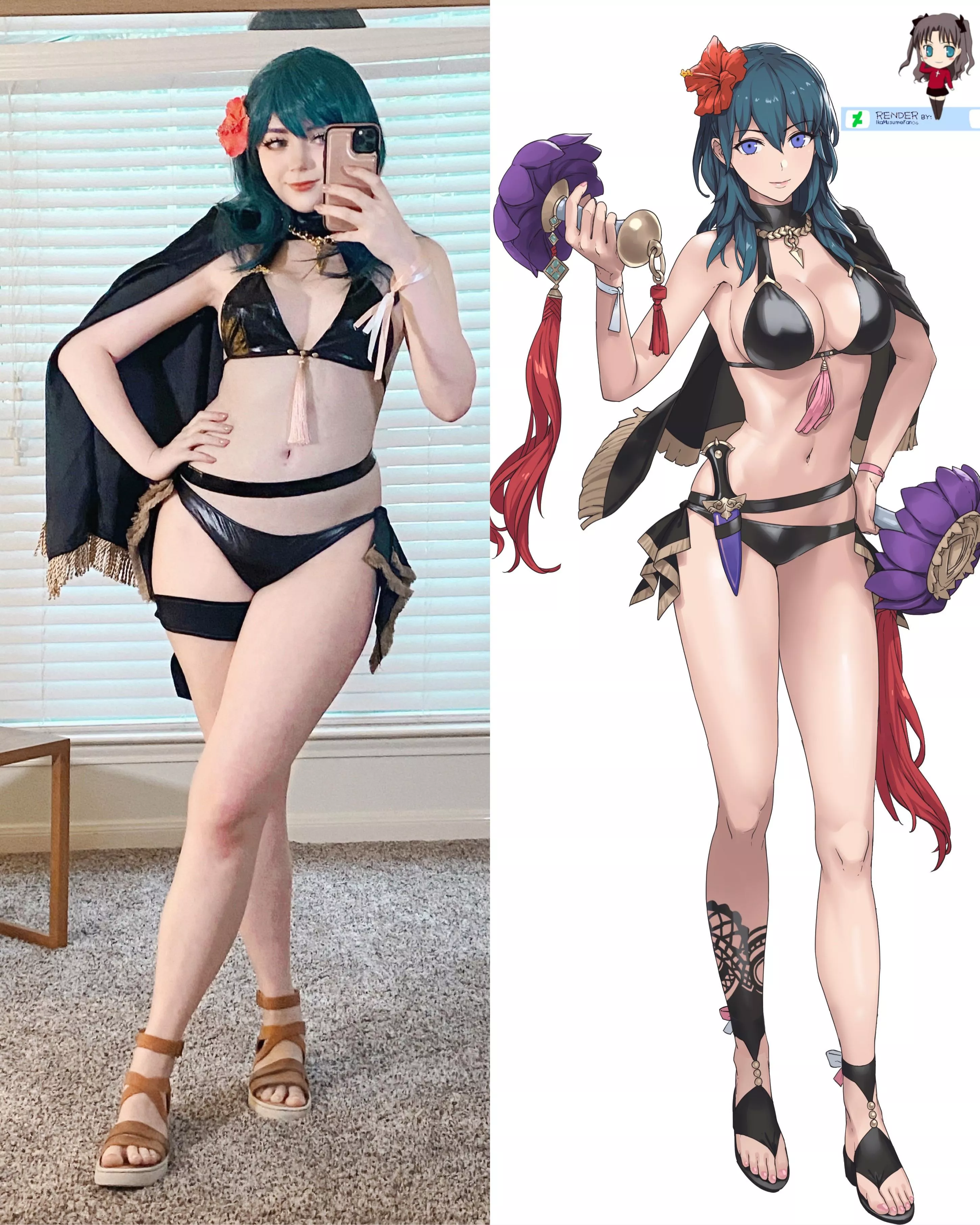 Sharing my Summer Byleth cosplay! [Phee]