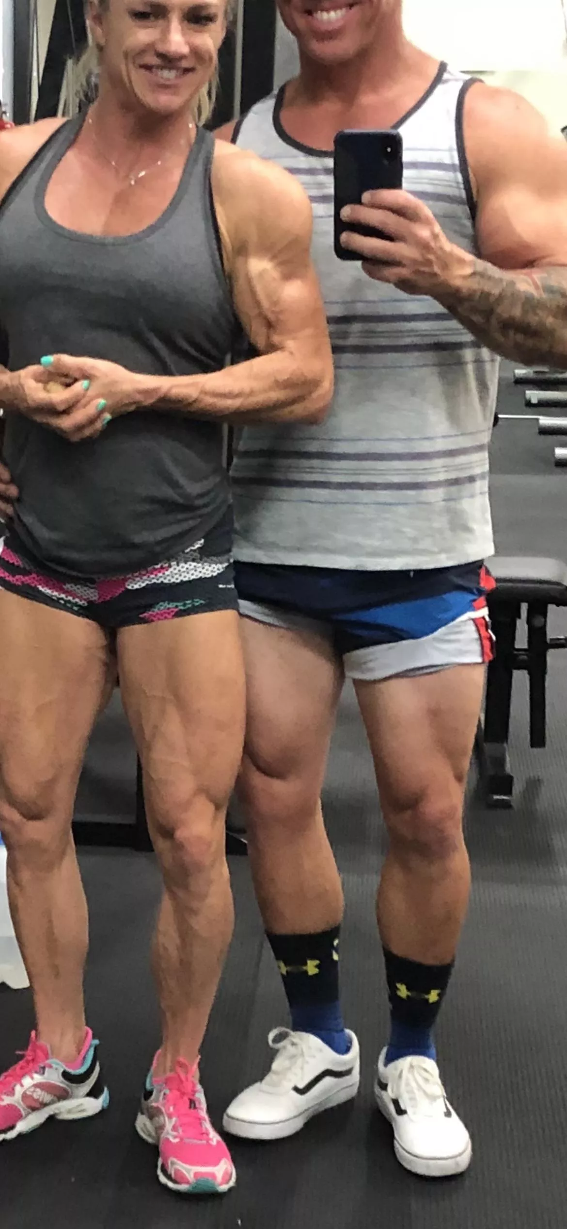 She and I having a pose off (M) ( F)