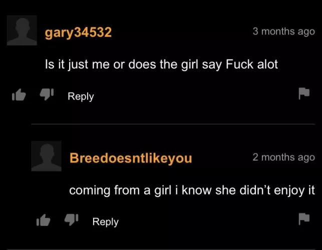 She did say it a lot