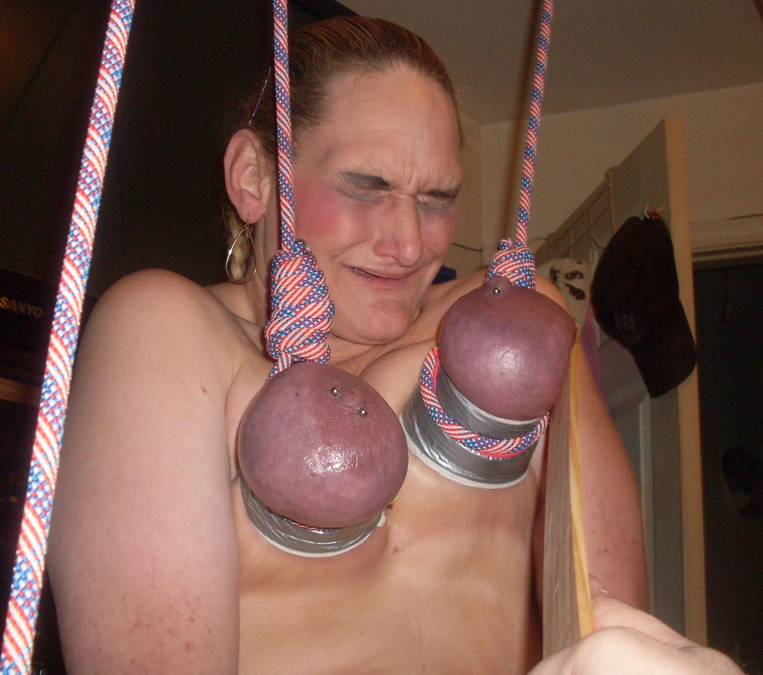 She didn’t think it hurt but it’s too late to back out now!