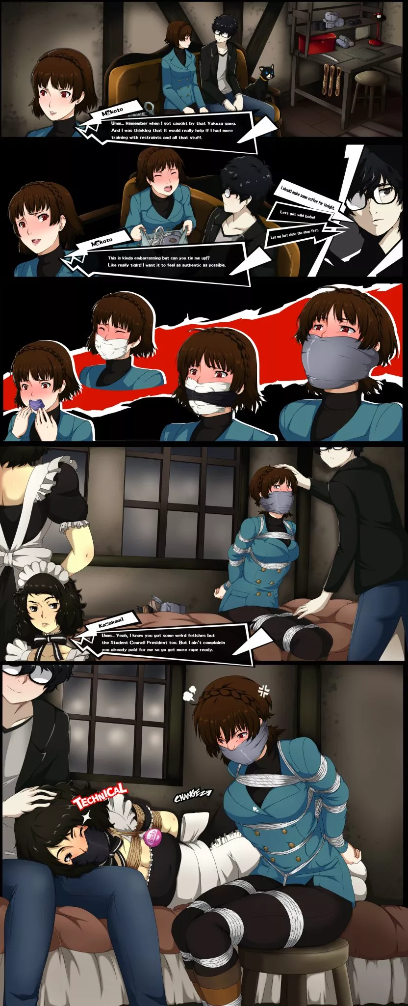 She got cucked hard... nice gag tho