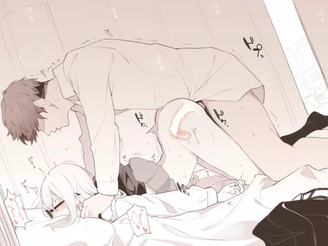 She got filled real good