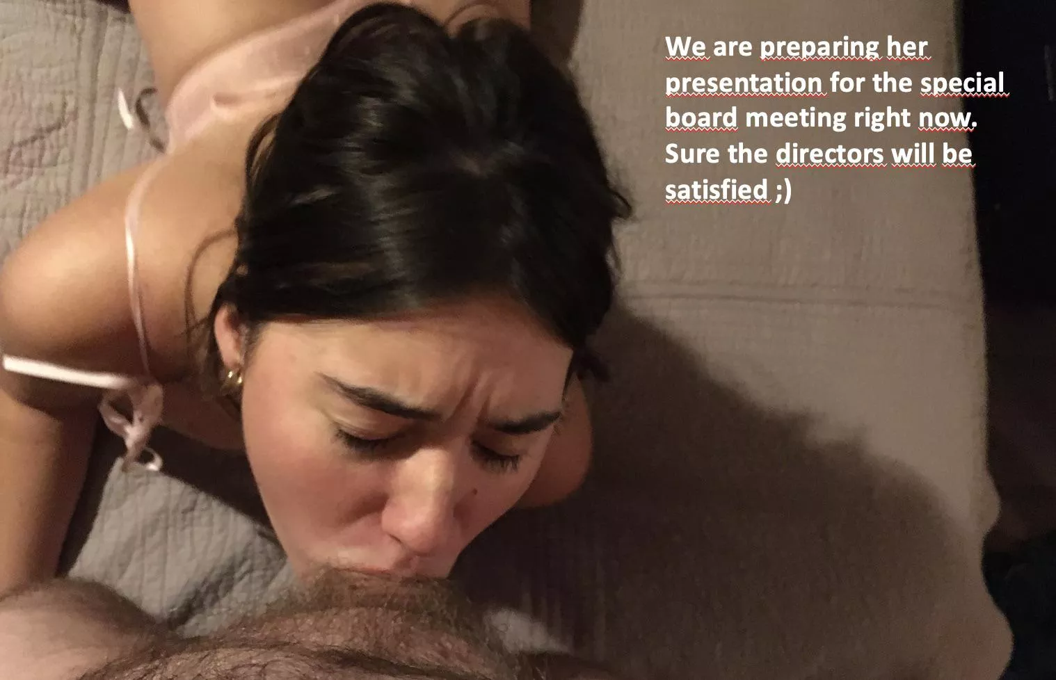 She had long hours at the office