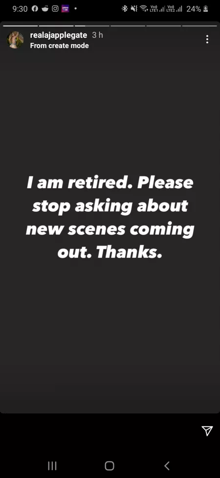 She is retired for good lets wish her for best in future😇🥰