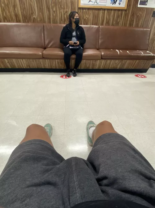 She kept staring at me the entire time I was sitting. I wonder why?