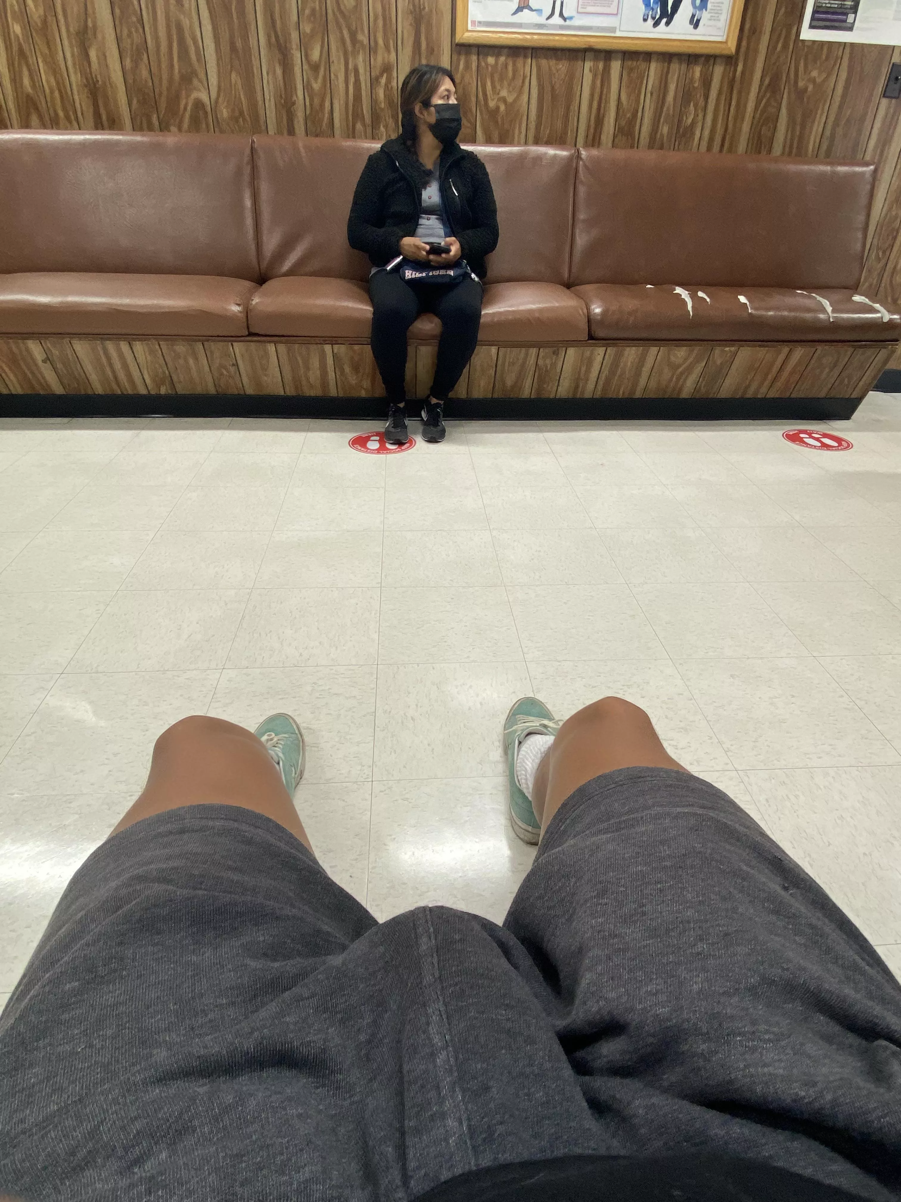 She kept staring at me the entire time I was sitting. I wonder why?