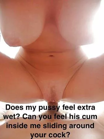 She lets him nut inside when he’s on top and she lets you nut inside when she’s on top. We are not the same She lets him nut inside when he’s on top and she lets you nut inside when she’s on top. We are not the same