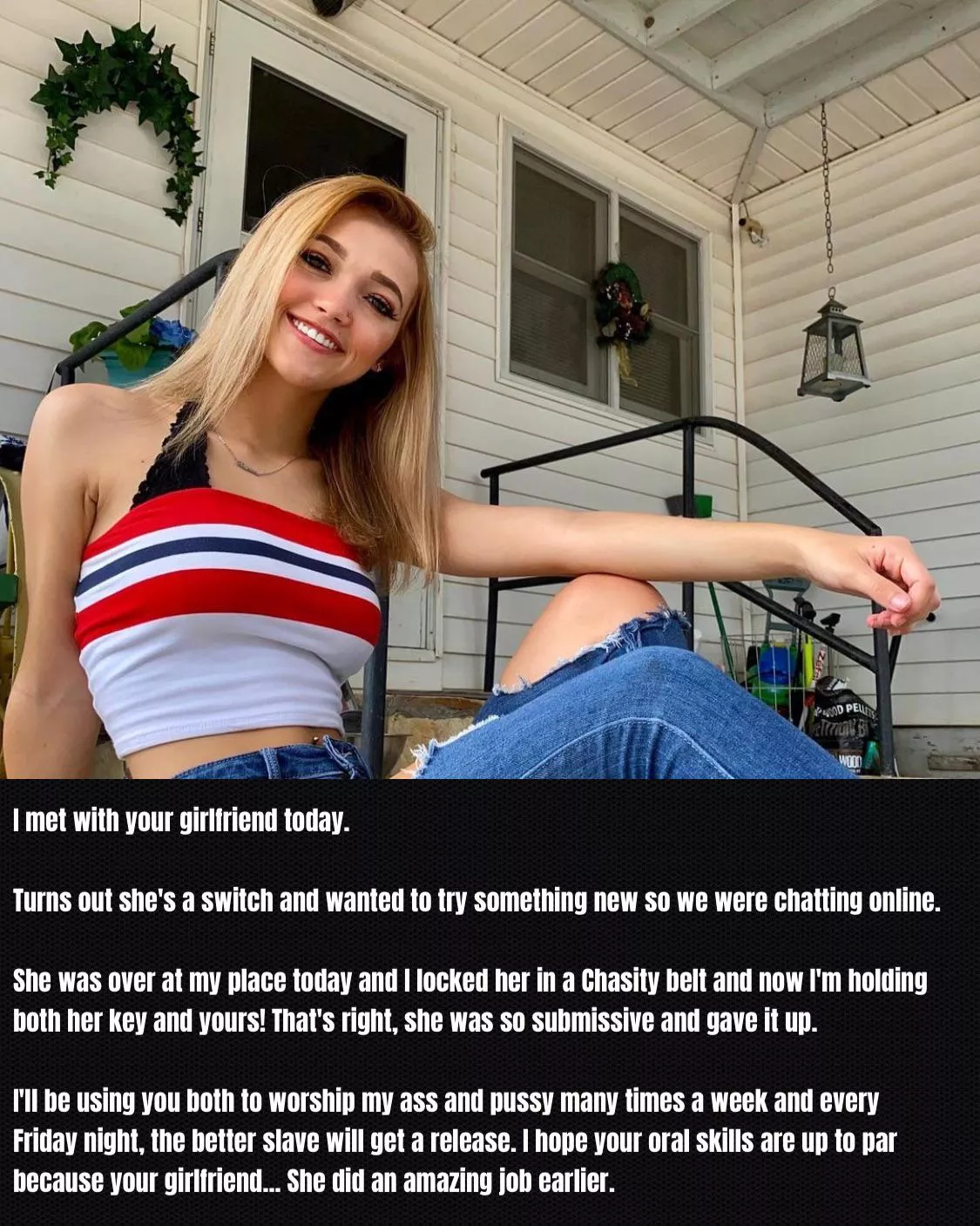 She met up with your girlfriend