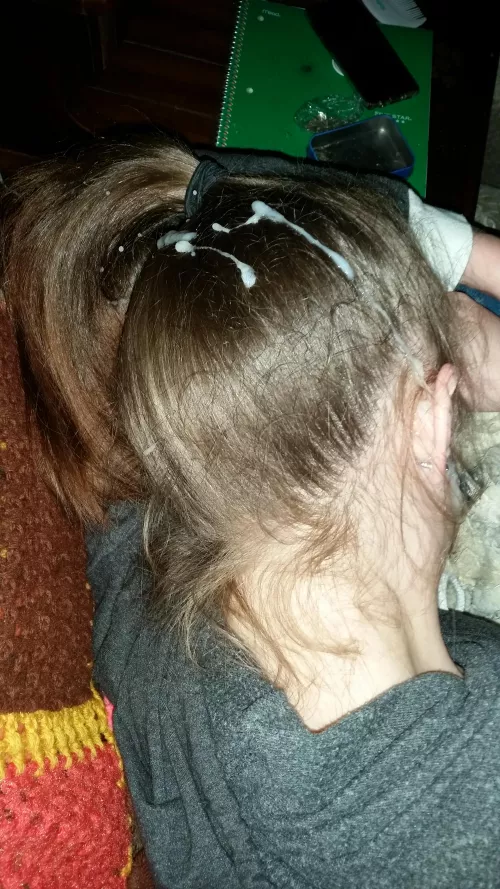 She wasn't happy about these thick ropes in her hair!