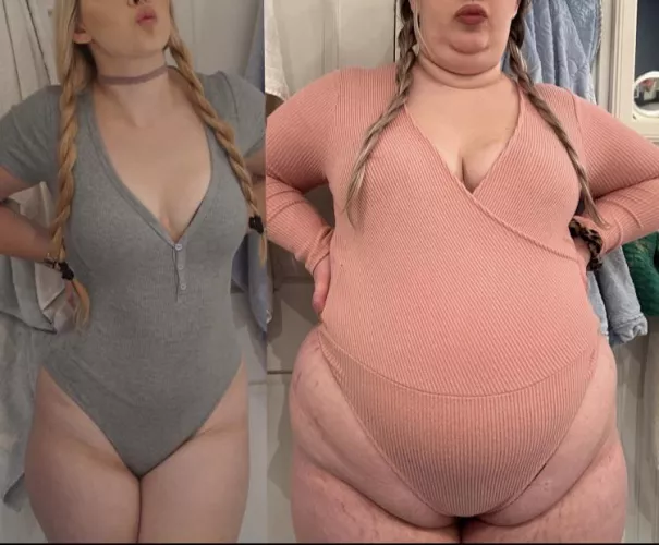 She went from blow up doll to blow up mattress 😳