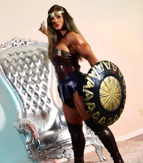 Sheena Wrestler as Wonder Woman