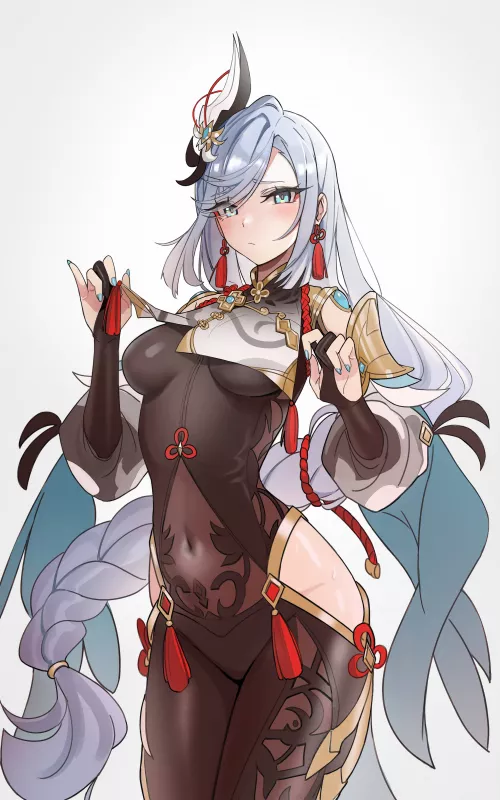 Shenhe [Genshin Impact] by (kiritzugu)