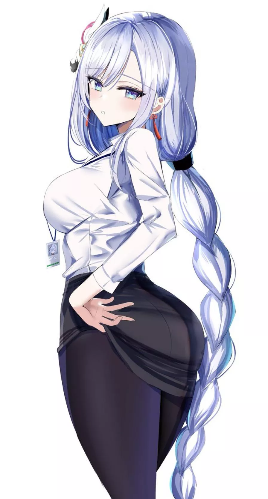 Shenhe Genshin Impact tease by adamant369