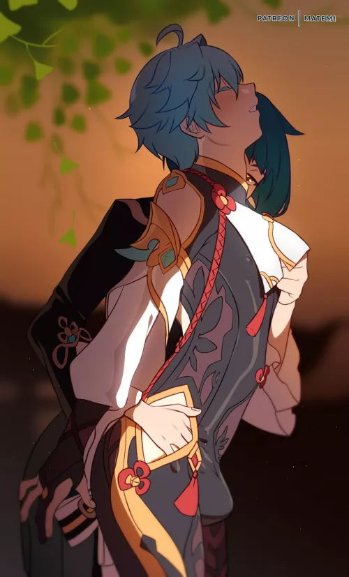 Shenhe x Yunyun (Genshin Impact)