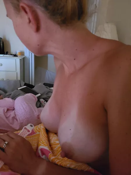 She's a great mom. Want to help me fill her with cum??