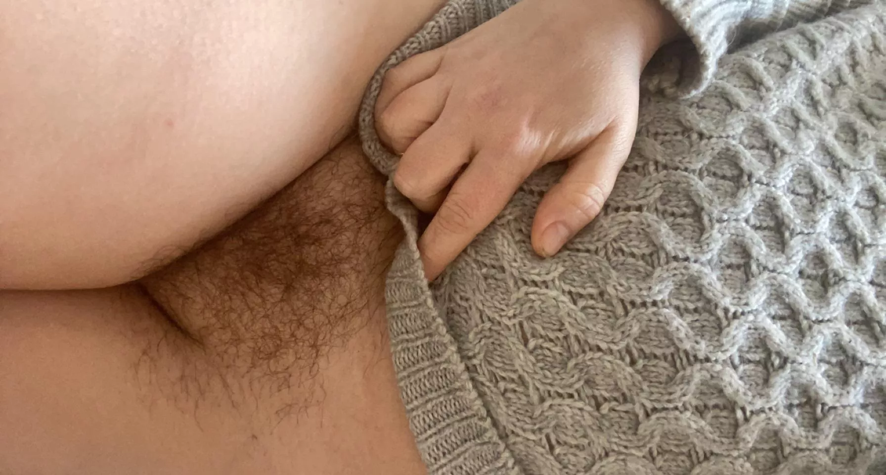 She’s a shy fuzzy pussy…
