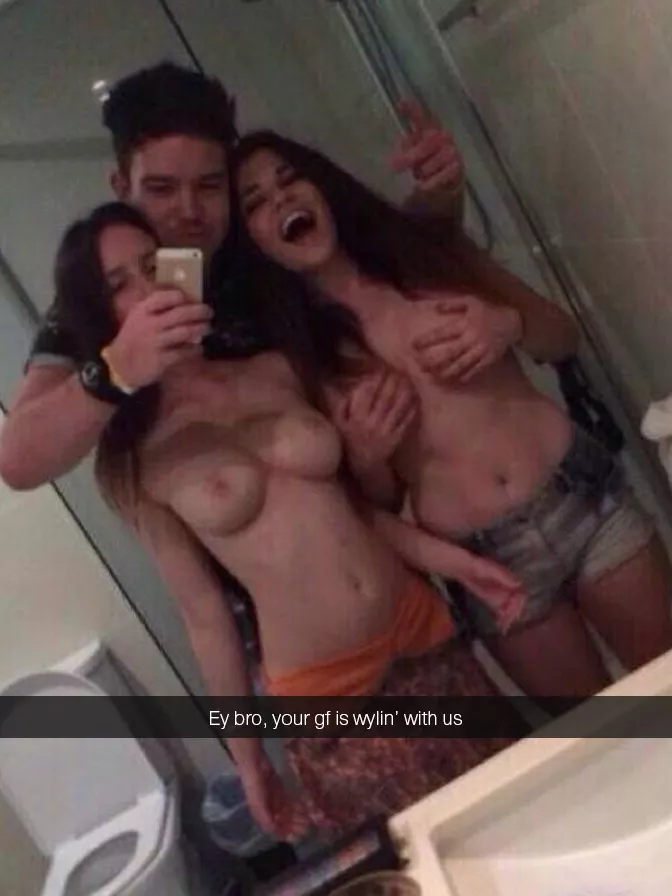 She's having fun with your best friend and his gf She's having fun with your best friend and his gf