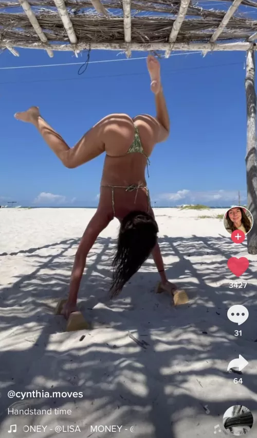 She’s just showing off