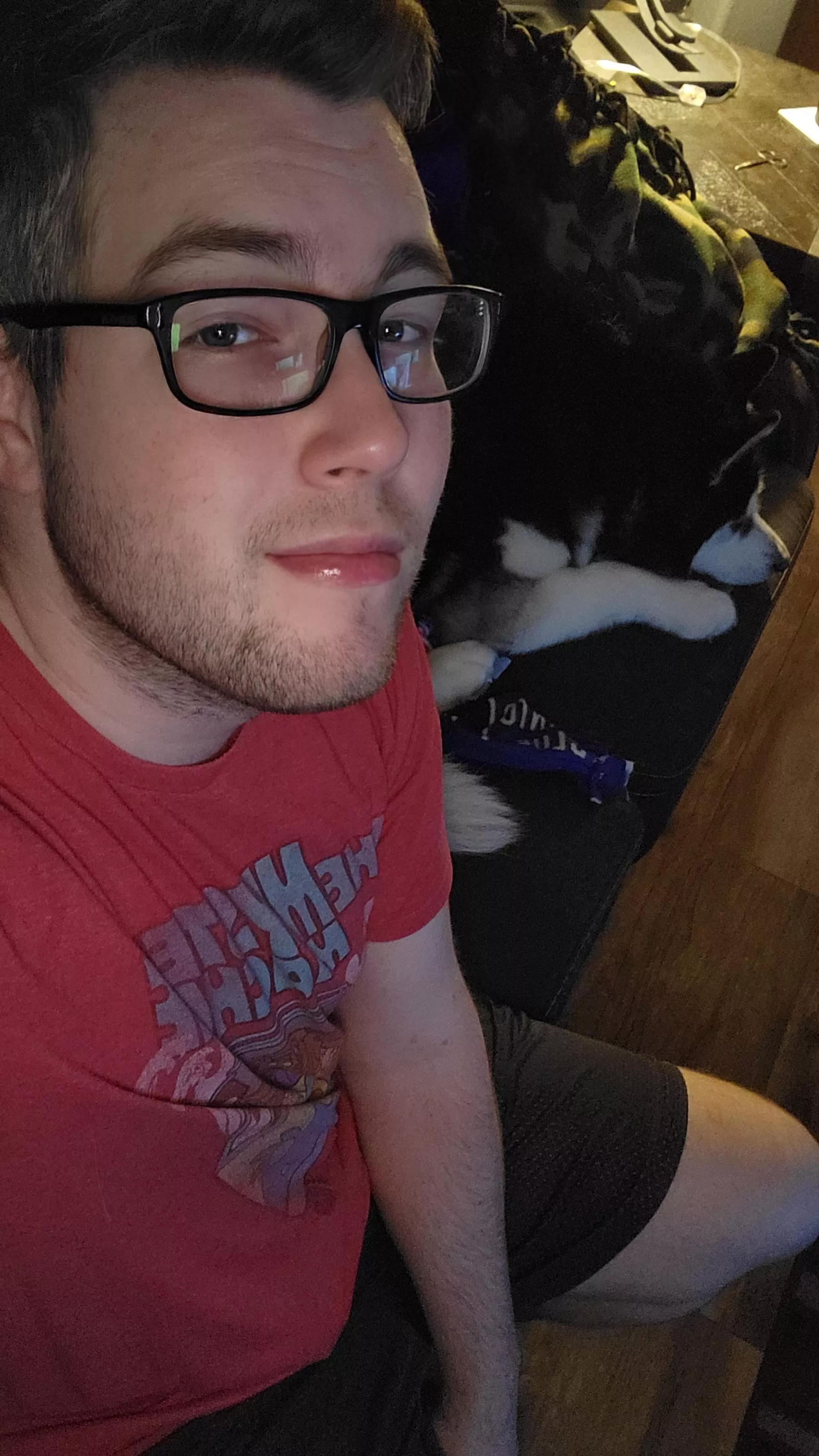 She's no help folding laundry lol