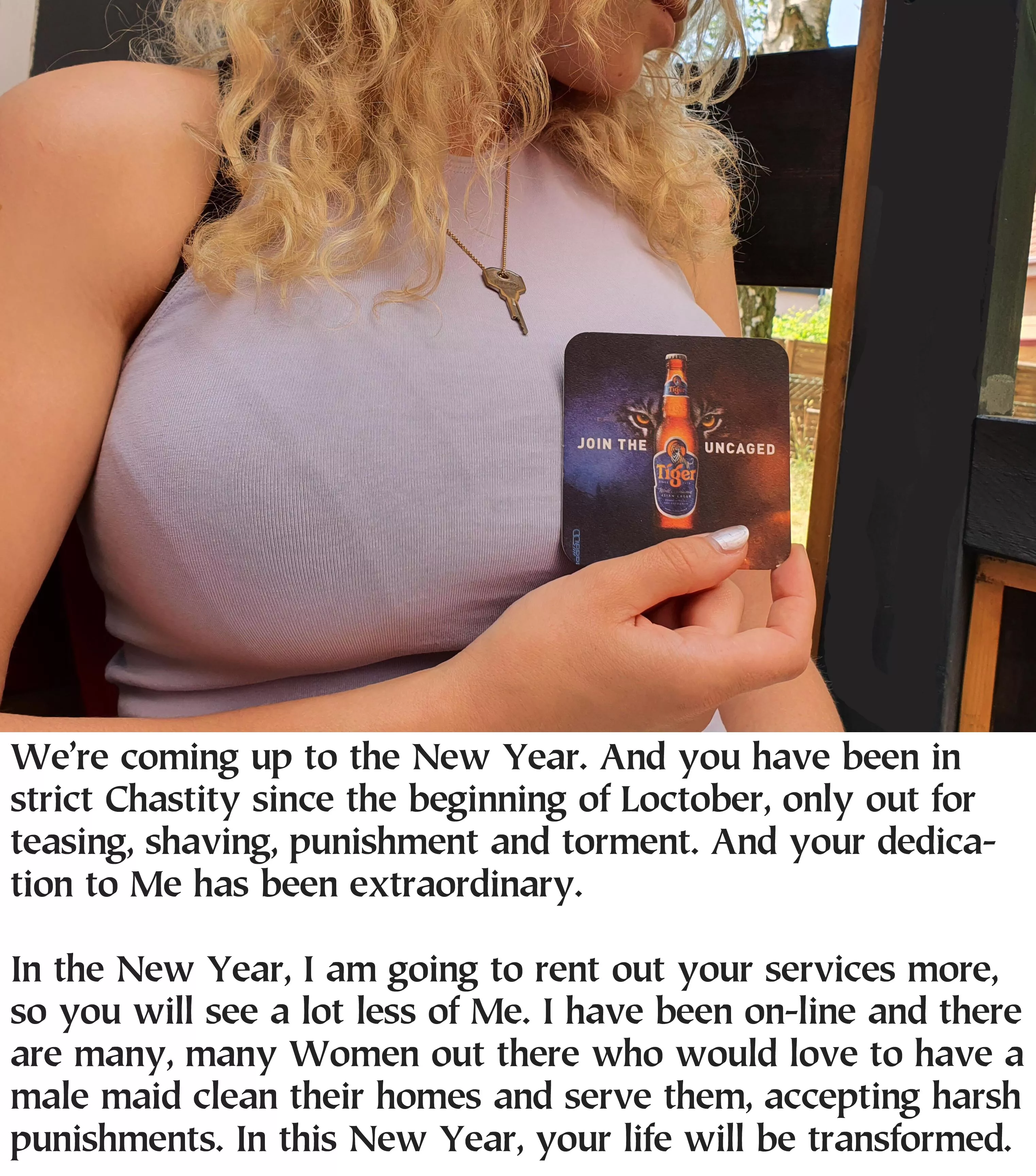 She's optimistic for the New Year, what about you?