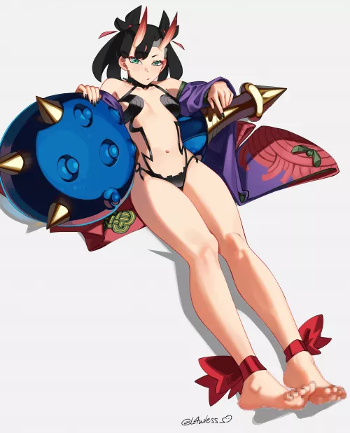 She's pretty sexy in Shuten'a revealing outfit
