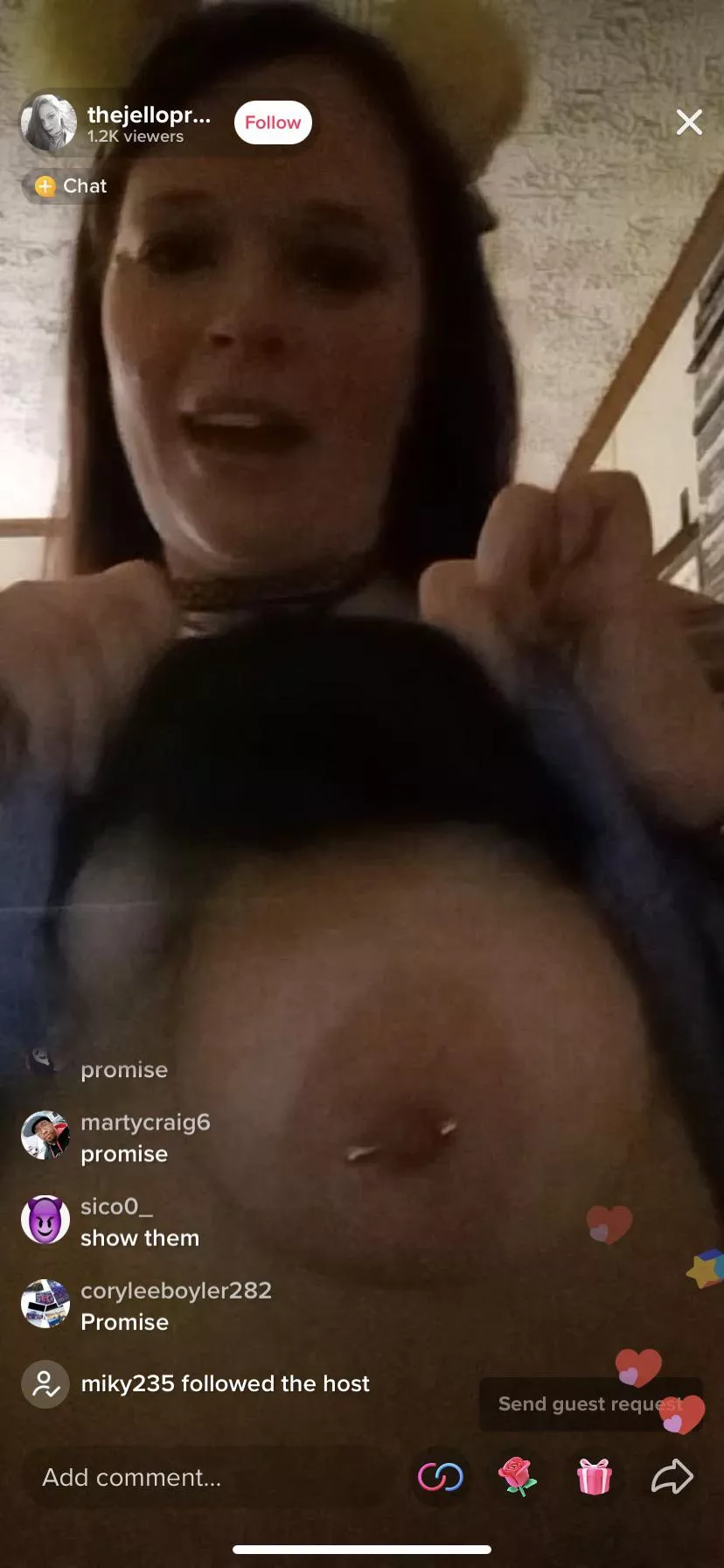 She’s streaming now