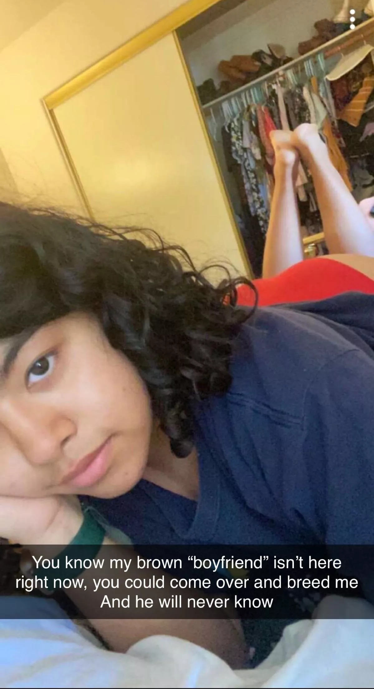 She’s talking to her white bull