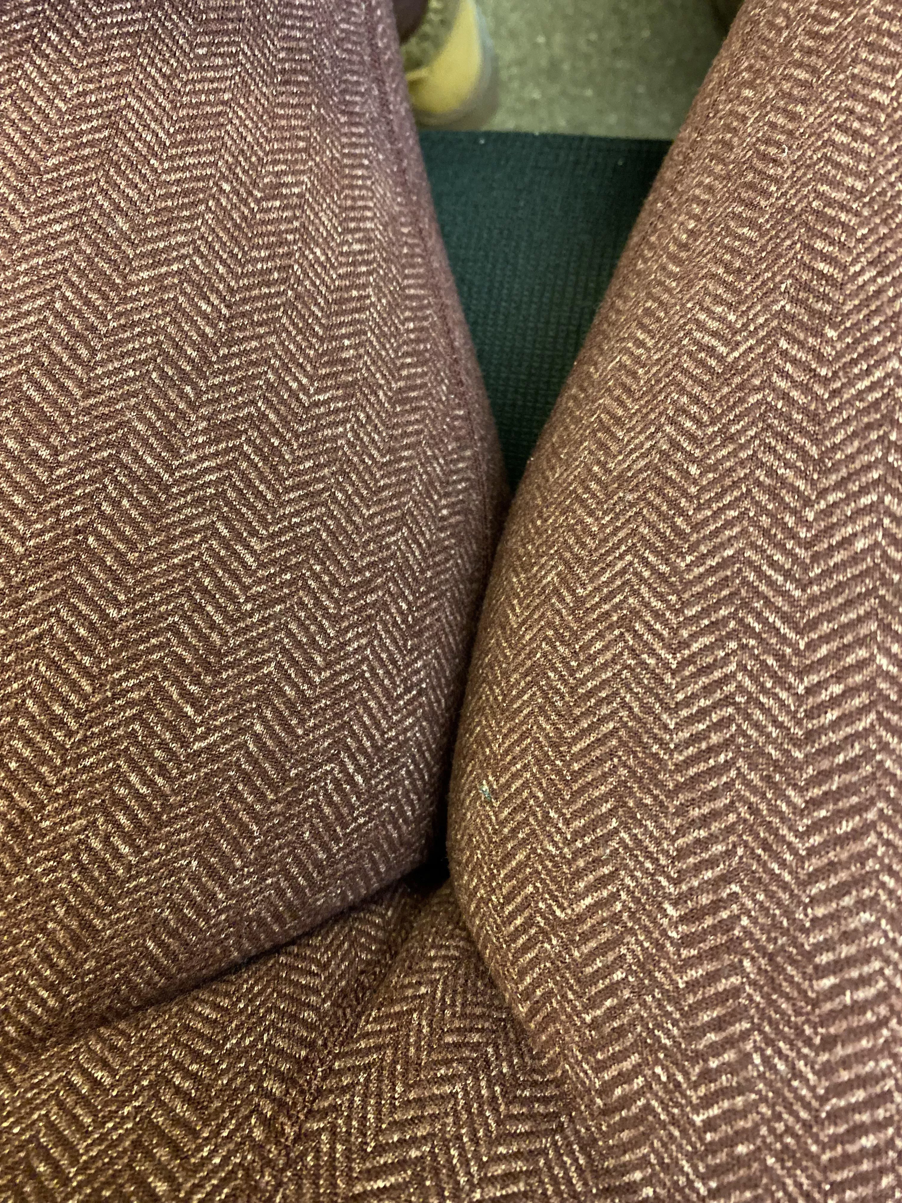 She’s warm and cozy at work today.