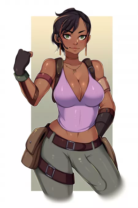 Sheva is packing a weapon of mass destruction (5-ish) [Resident Evil]