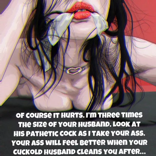 Shhh, of course it hurts I’m much bigger than your husband… Shhh, of course it hurts I’m much bigger than your husband…