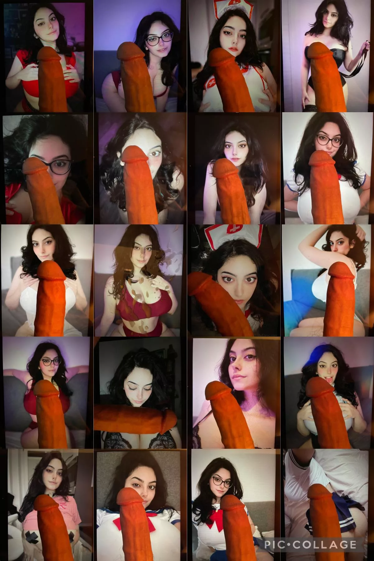 Shiftymine Cock Tribute Collage