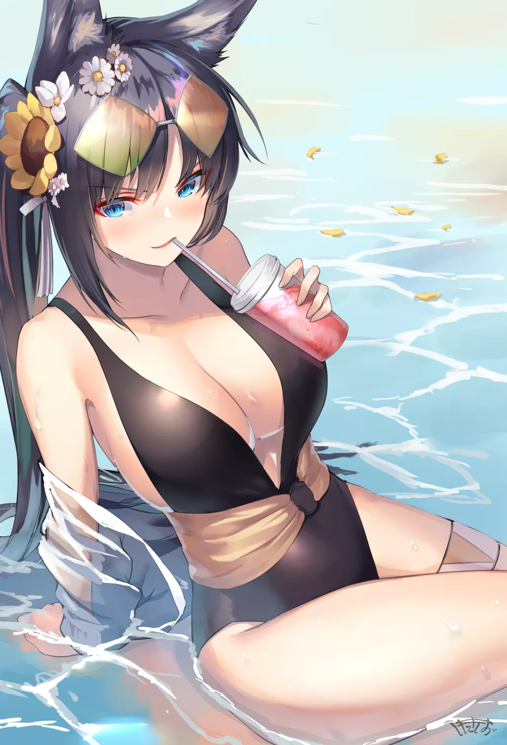 Shkikkan-sama, wanna taste of my smoothie?~ (IJN Kii, Azur Lane, Sakura Empire Faction)