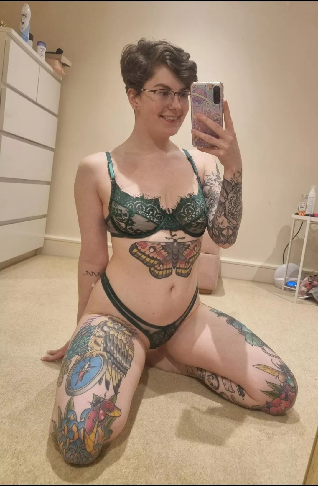 Short hair and tattoos just fit together, right?