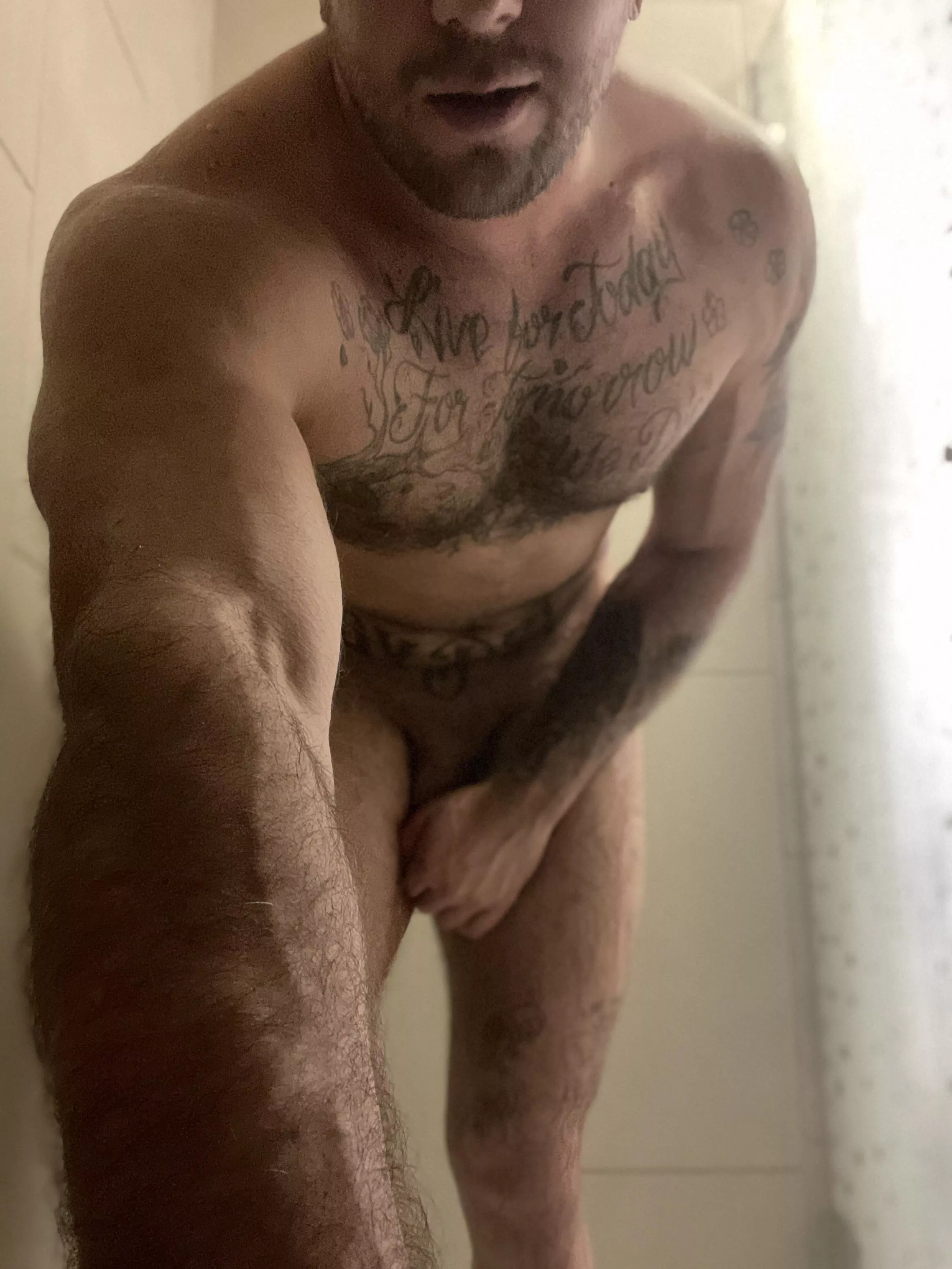 Shower time.