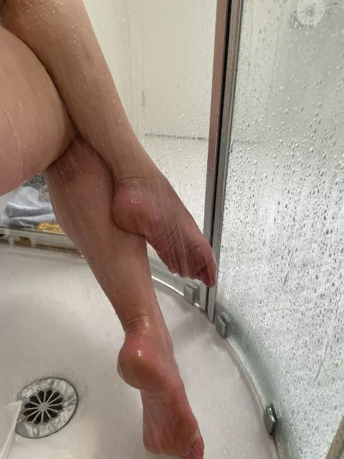 Showering after a long hot day x