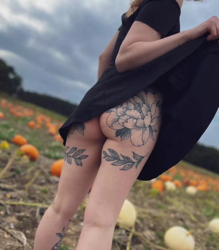 Showing off at the pumpkin patch Showing off at the pumpkin patch