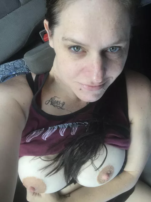 Showing off in the car, wondering if anyone saw π