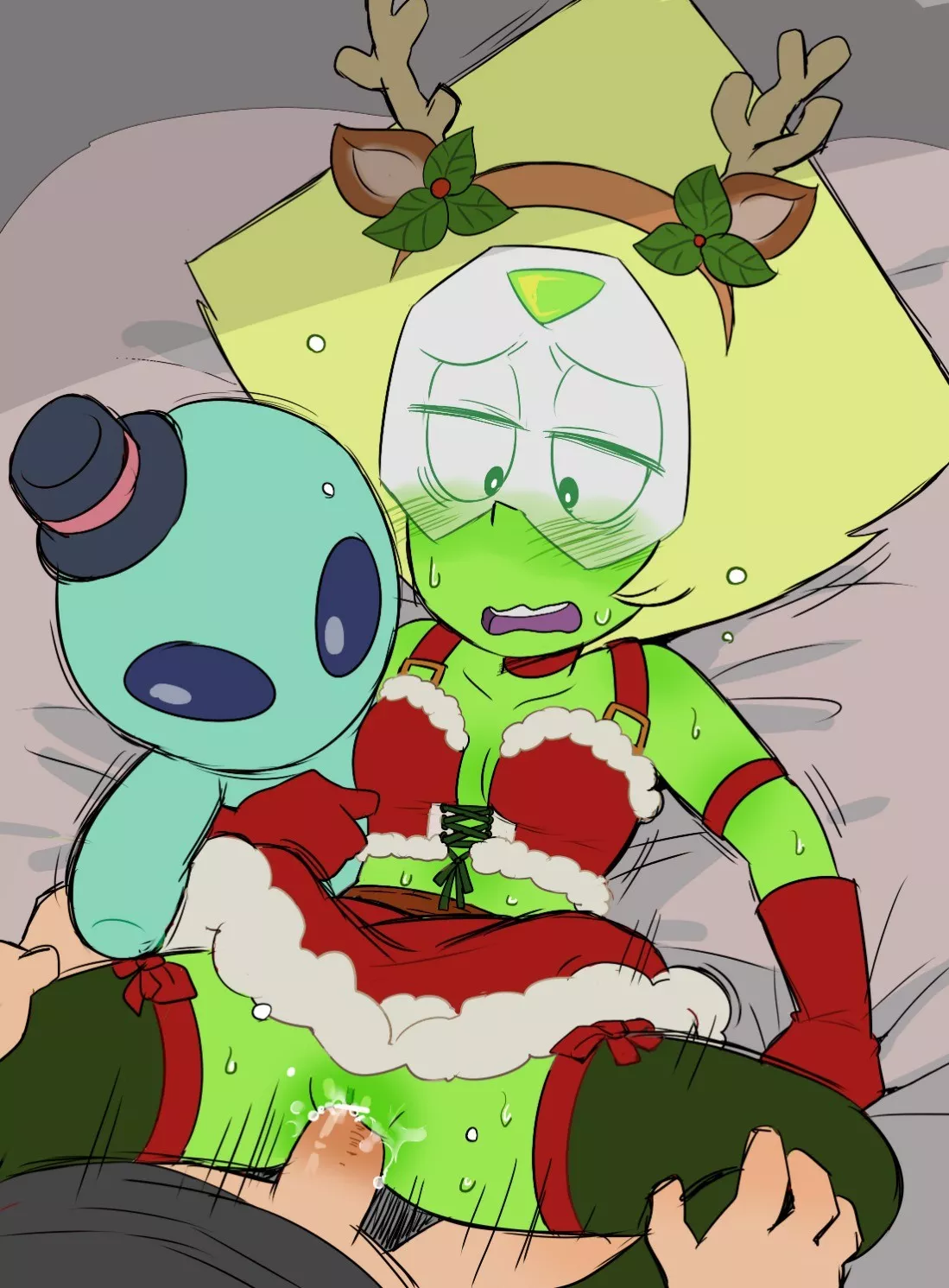 Showing Peridot the magic of Christmas Showing Peridot the magic of Christmas