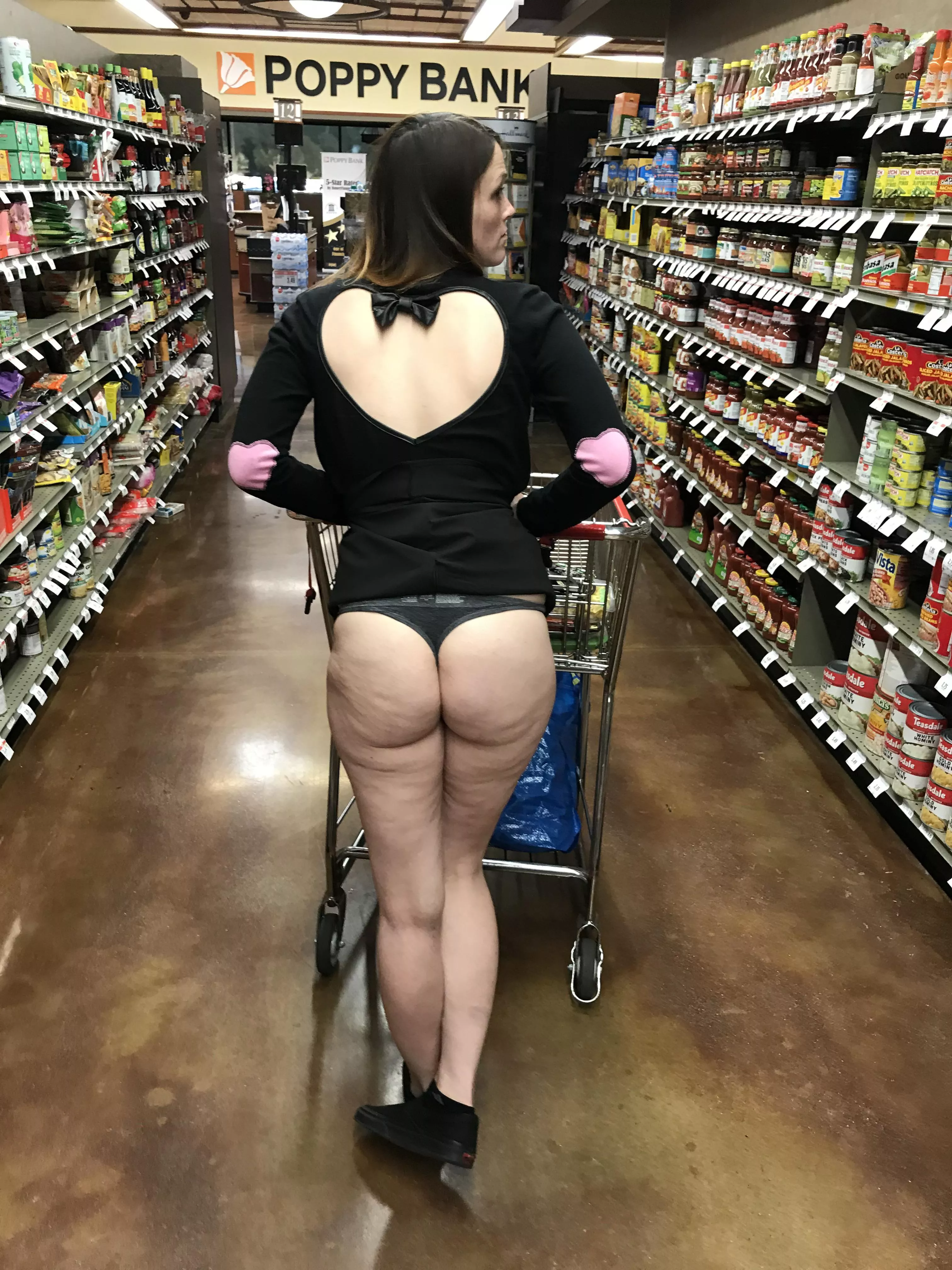 Showing some ass in the store Showing some ass in the store