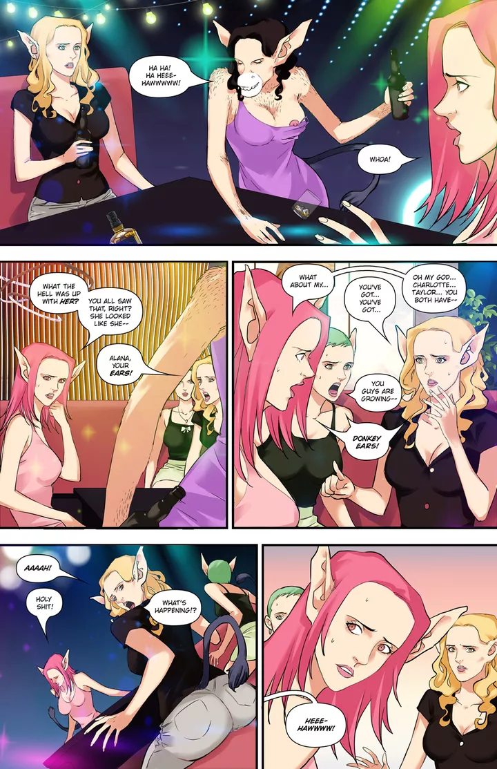 Showing They're Asses? (donkey TF, anthro, furry, tail growth) [comic preview]