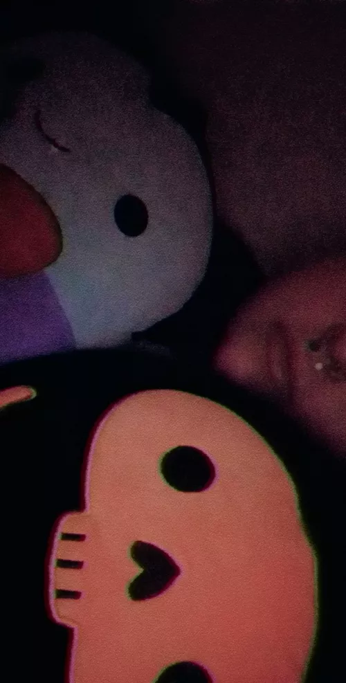 Sick in bed with covid and have nobody but my stuffies to keep me company 😭