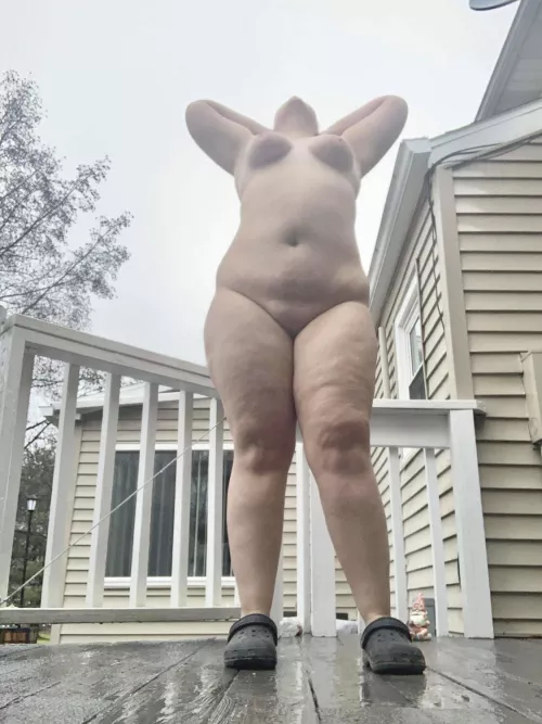 Singing in the rain.