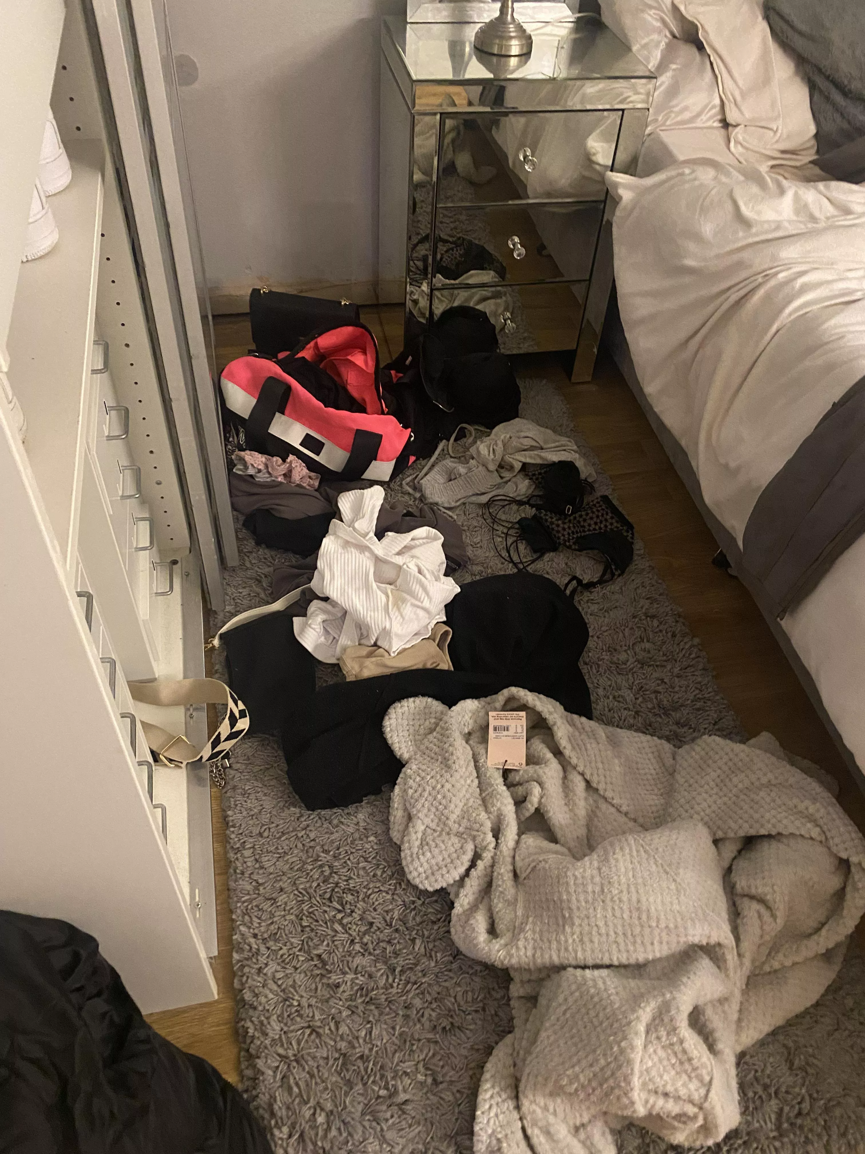 Sis left a lot on her floor