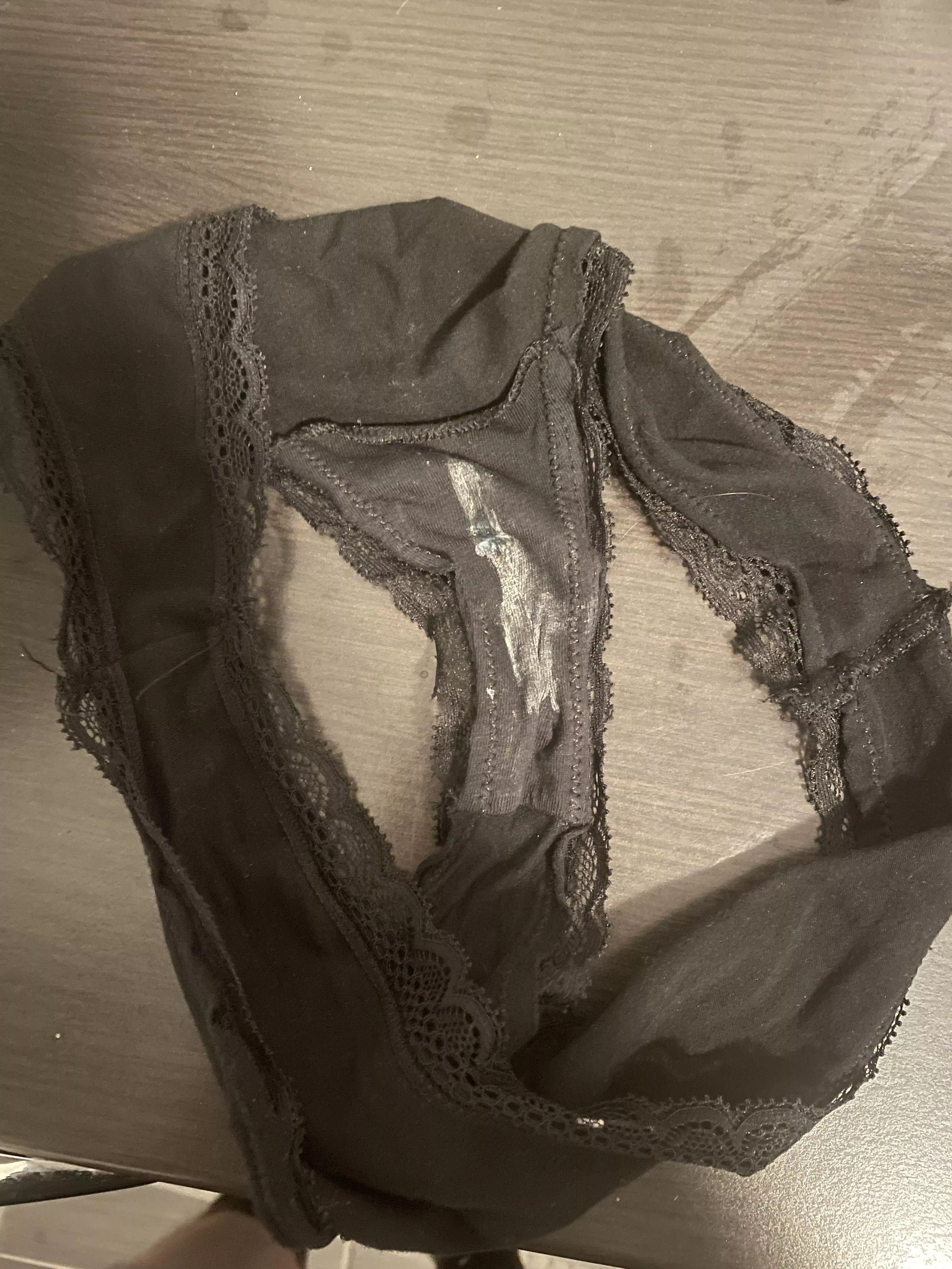 Sis still wet panties. They doesn’t look like that but they were still sweaty from running