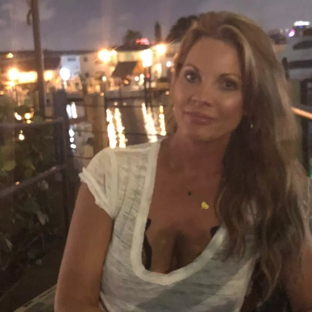 Sister-in-law at the marina