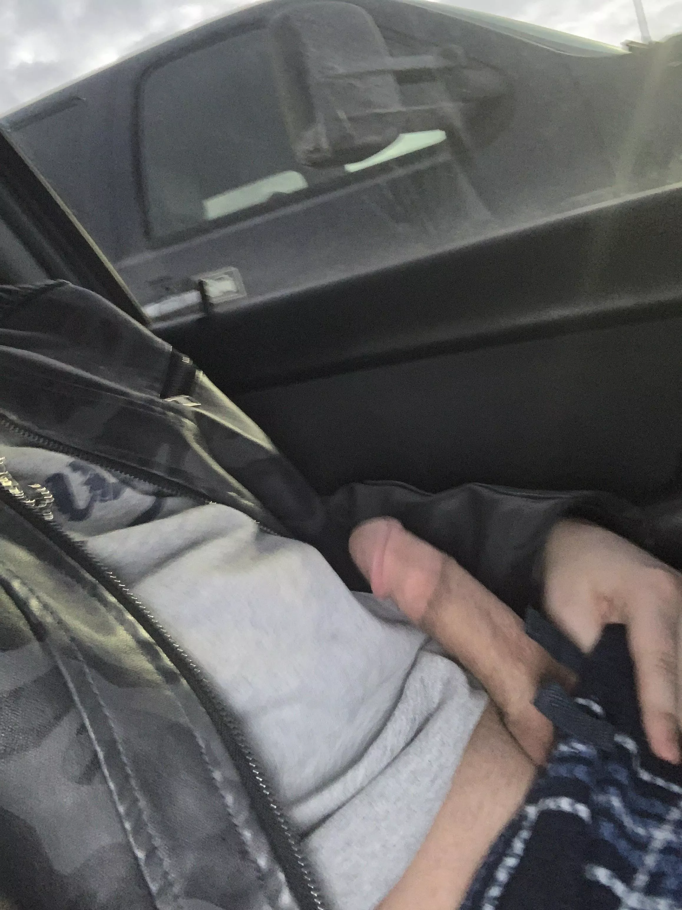 Sitting at a Walmart parking lot