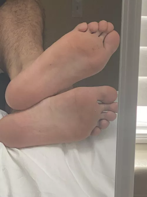 Size 13.5 Feet, been told over the years I have nice feet, what do you guys think?