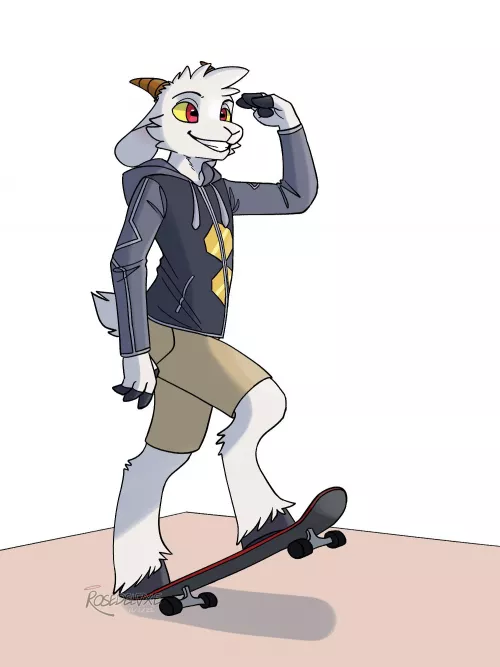 skateboard goat [OC]