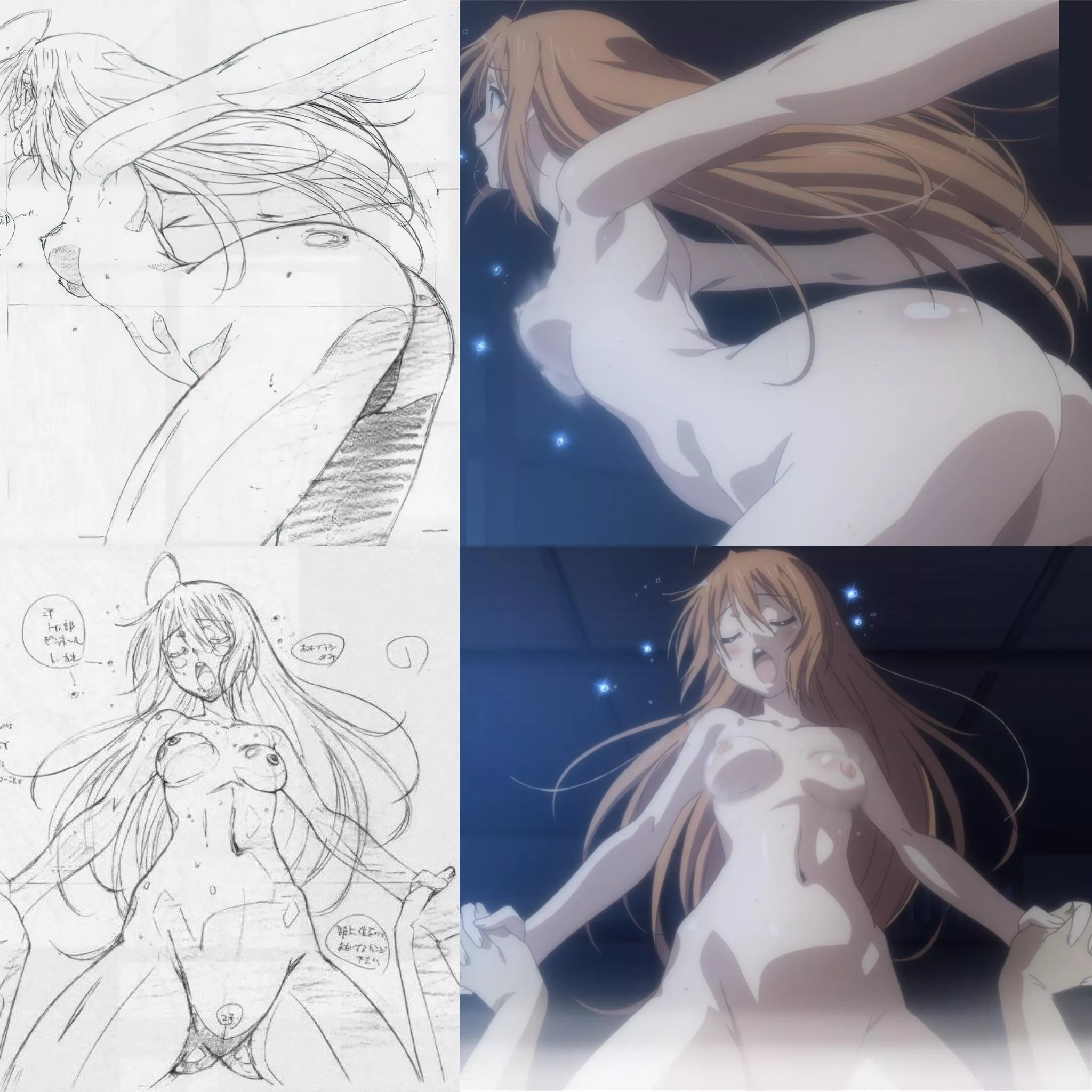 sketch vs anime [mayo chiki]